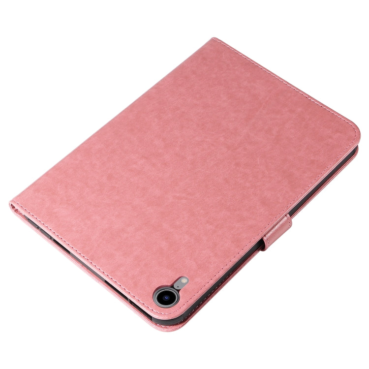 Pressed Printing Woman and Cat Pattern Horizontal Flip Leather Tablet Case For iPad mini 6