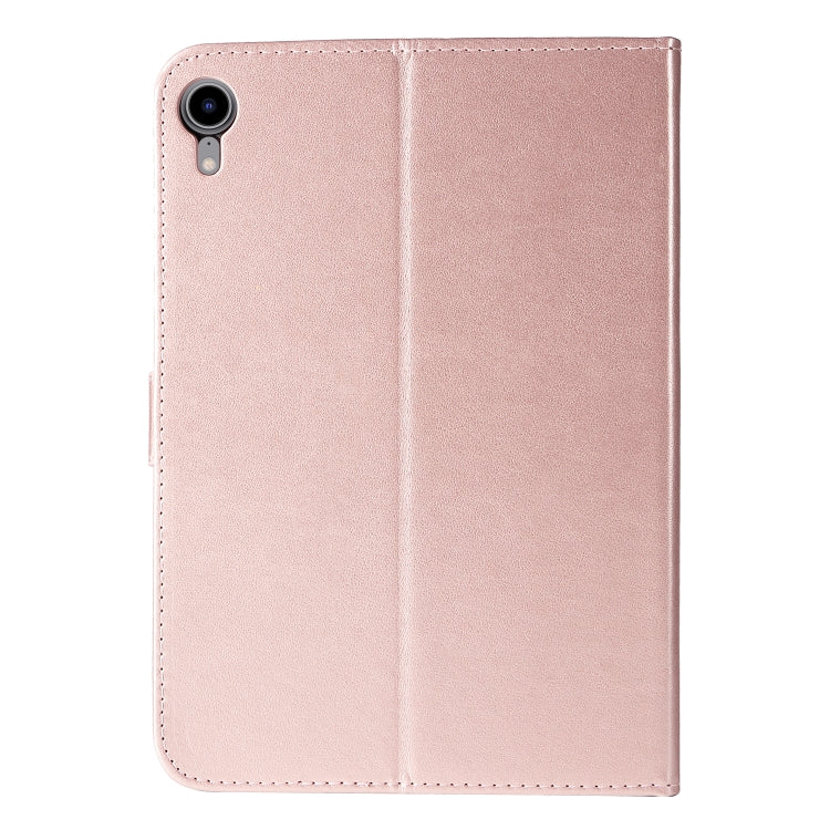 Pressed Printing Woman and Cat Pattern Horizontal Flip Leather Tablet Case For iPad mini 6