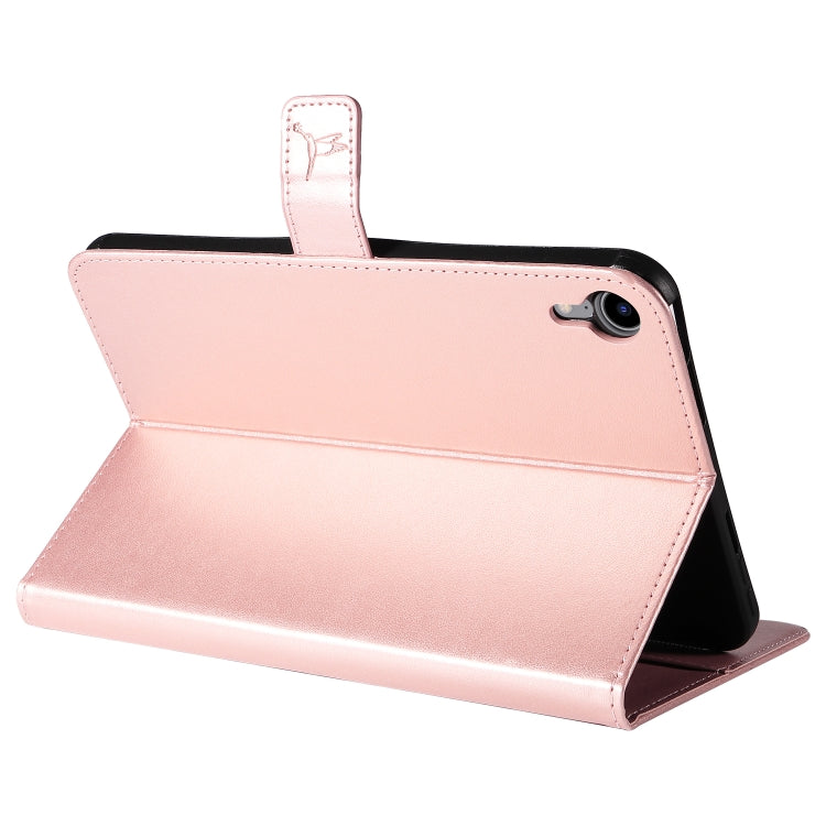 Pressed Printing Woman and Cat Pattern Horizontal Flip Leather Tablet Case For iPad mini 6