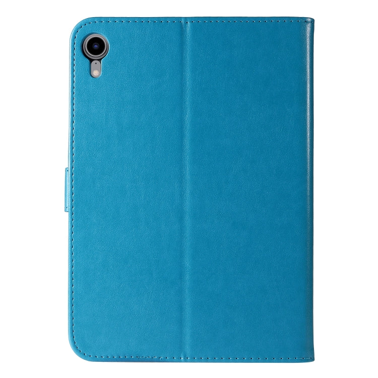 Pressed Printing Woman and Cat Pattern Horizontal Flip Leather Tablet Case For iPad mini 6