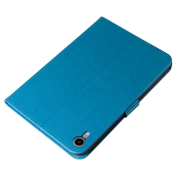 Pressed Printing Woman and Cat Pattern Horizontal Flip Leather Tablet Case For iPad mini 6