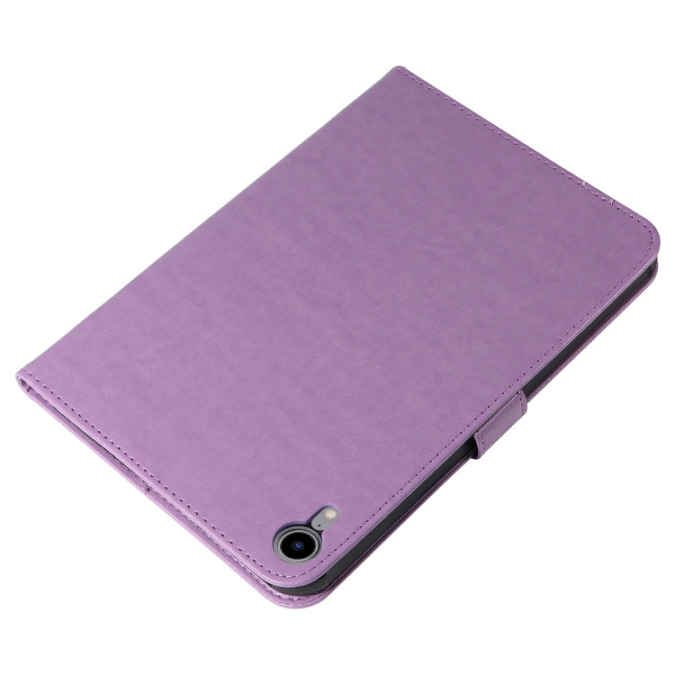 Pressed Printing Woman and Cat Pattern Horizontal Flip Leather Tablet Case For iPad mini 6