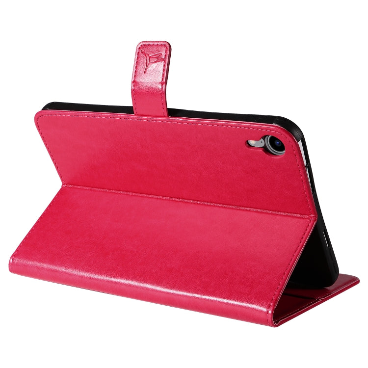 Pressed Printing Woman and Cat Pattern Horizontal Flip Leather Tablet Case For iPad mini 6