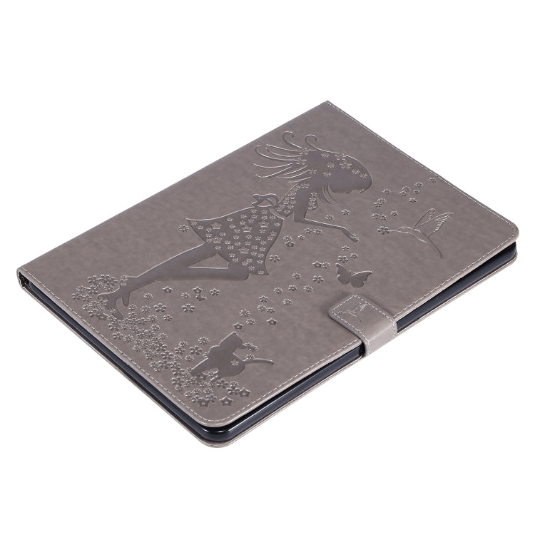 Pressed Printing Woman and Cat Pattern Horizontal Flip Leather Tablet Case For iPad mini 6