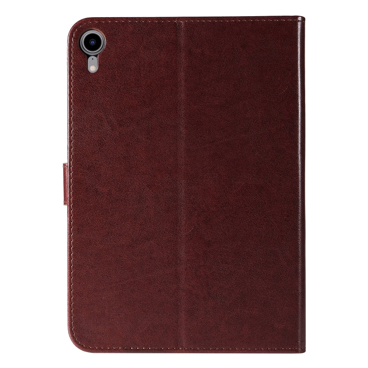 Pressed Printing Woman and Cat Pattern Horizontal Flip Leather Tablet Case For iPad mini 6