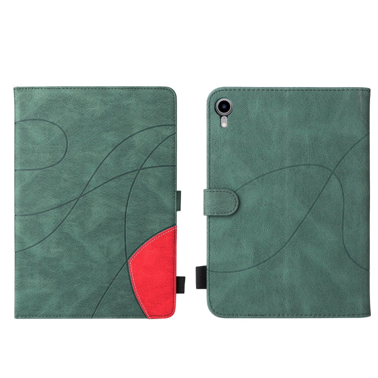 Dual-color Splicing Horizontal Flip Leather Tablet Case For iPad mini 6