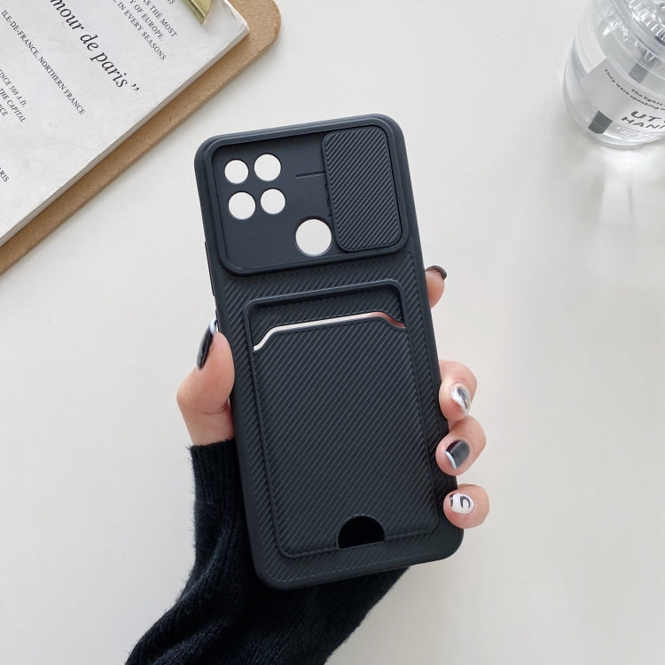 For OPPO A15 Sliding Camshield Card TPU + PC Case