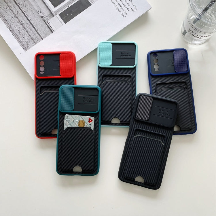 For vivo Y20 Sliding Camshield Card TPU + PC Case