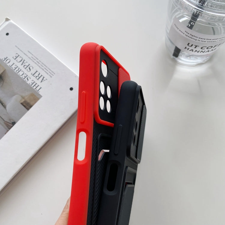 For Xiaomi Redmi Note 11 5G Domestic Version Sliding Camshield Card TPU + PC Case