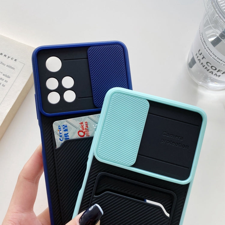 For Xiaomi Redmi Note 11 5G Domestic Version Sliding Camshield Card TPU + PC Case