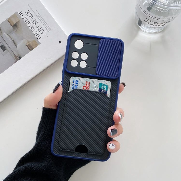 For Xiaomi Redmi Note 11 5G Domestic Version Sliding Camshield Card TPU + PC Case