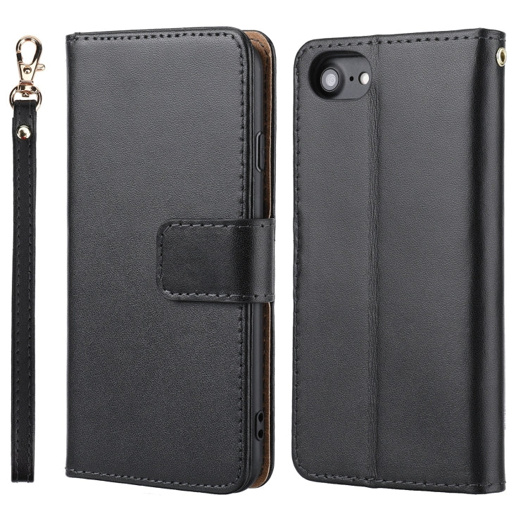 For iPhone SE 2022 / SE 2020 / 8 / 7 / 6 / 6s Plain Weave Cowhide Leather Phone Case