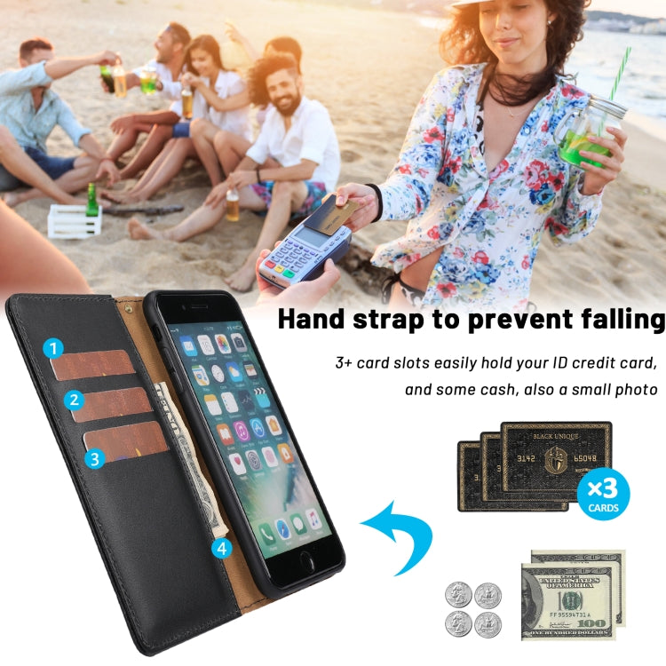 Plain Weave Cowhide Leather Phone Case For iPhone 8 Plus / 7 Plus / 6 Plus / 6s Plus