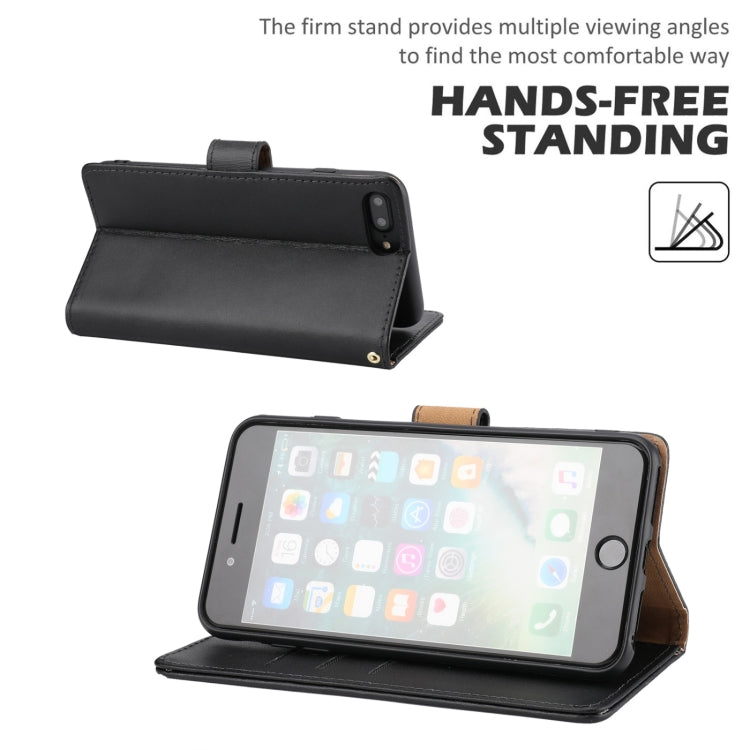 Plain Weave Cowhide Leather Phone Case For iPhone 8 Plus / 7 Plus / 6 Plus / 6s Plus