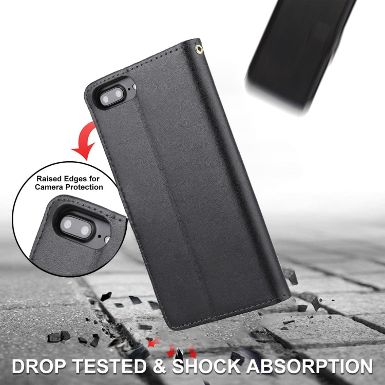 Plain Weave Cowhide Leather Phone Case For iPhone 8 Plus / 7 Plus / 6 Plus / 6s Plus