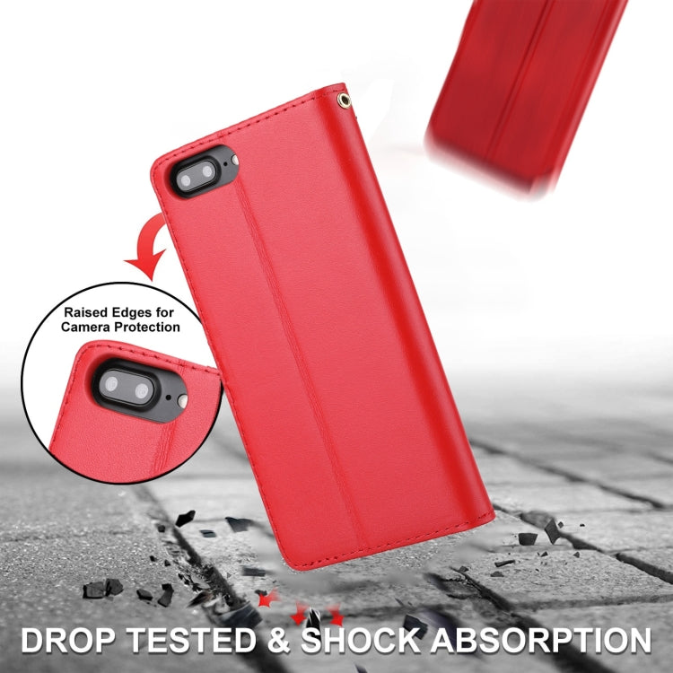 Plain Weave Cowhide Leather Phone Case For iPhone 8 Plus / 7 Plus / 6 Plus / 6s Plus