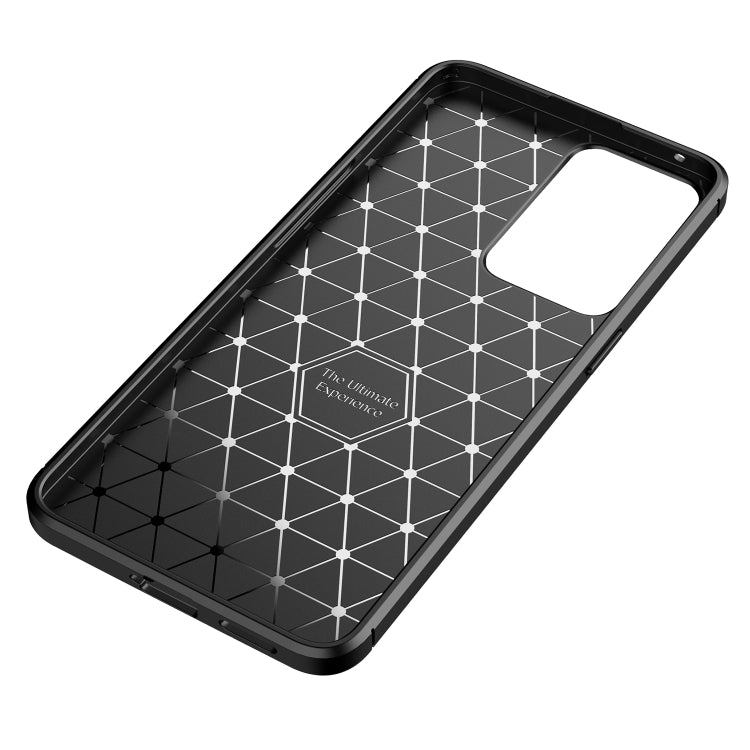 For OPPO Reno7 Pro 5G Carbon Fiber Texture Shockproof TPU Phone Case