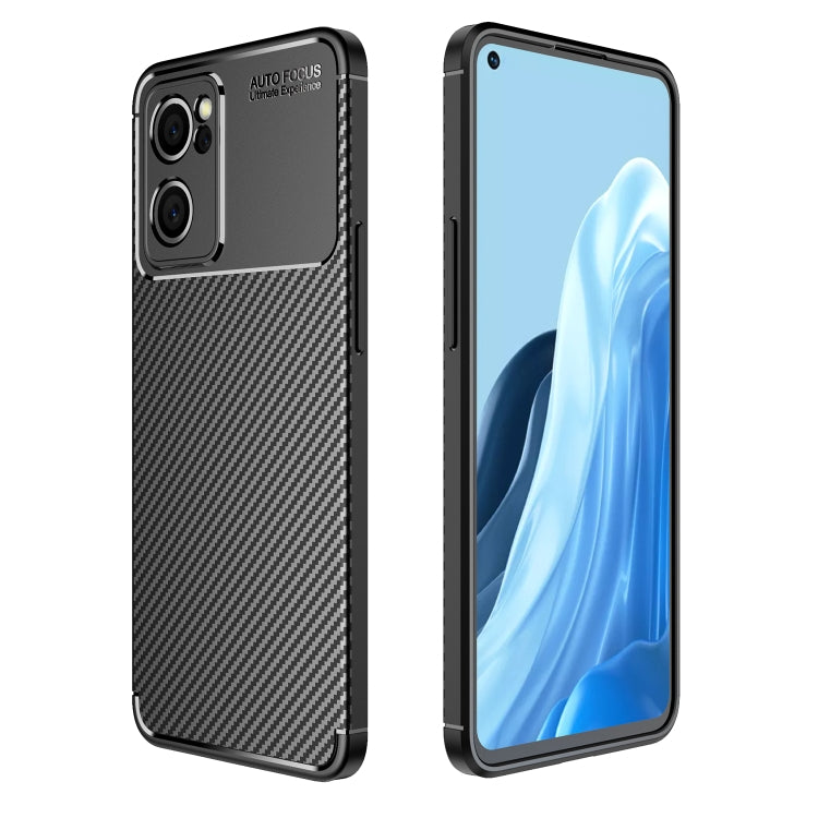 For OPPO Reno7 5G Global / Find X5 Lite Carbon Fiber Texture Shockproof TPU Phone Case