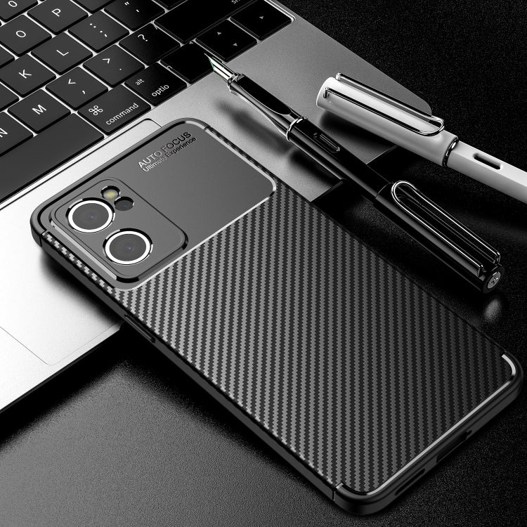 For OPPO Reno7 5G Global / Find X5 Lite Carbon Fiber Texture Shockproof TPU Phone Case