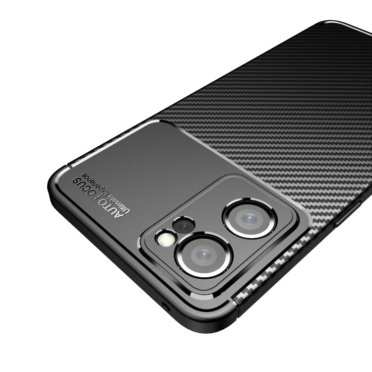 For OPPO Reno7 5G Global / Find X5 Lite Carbon Fiber Texture Shockproof TPU Phone Case