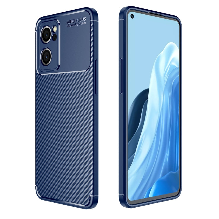 For OPPO Reno7 5G Global / Find X5 Lite Carbon Fiber Texture Shockproof TPU Phone Case