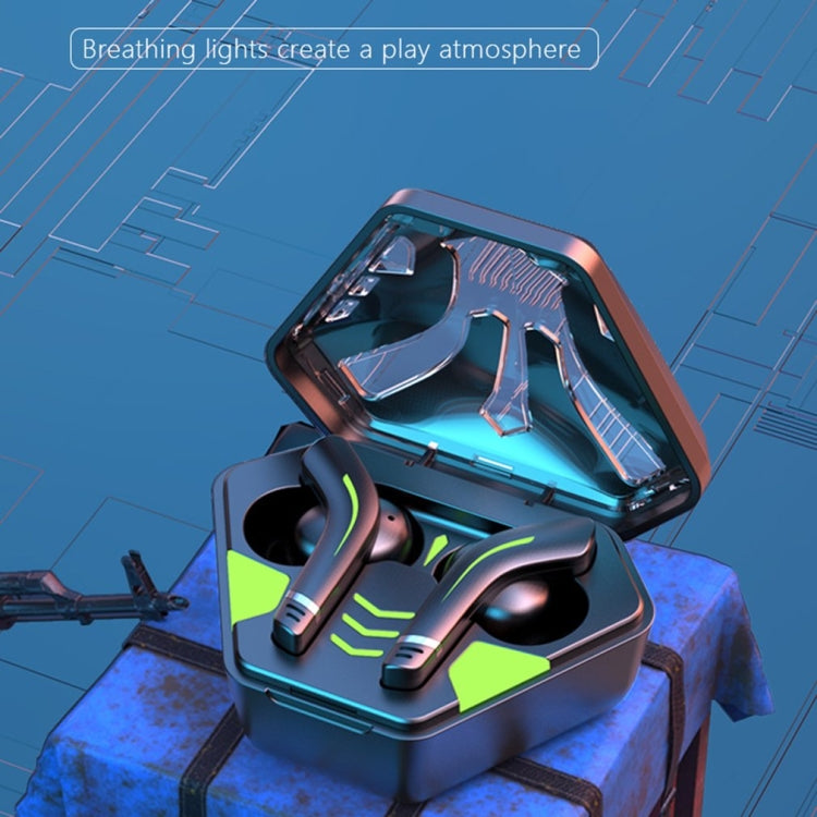 MD168 TWS Wireless Gaming Bluetooth Earphone(Black)