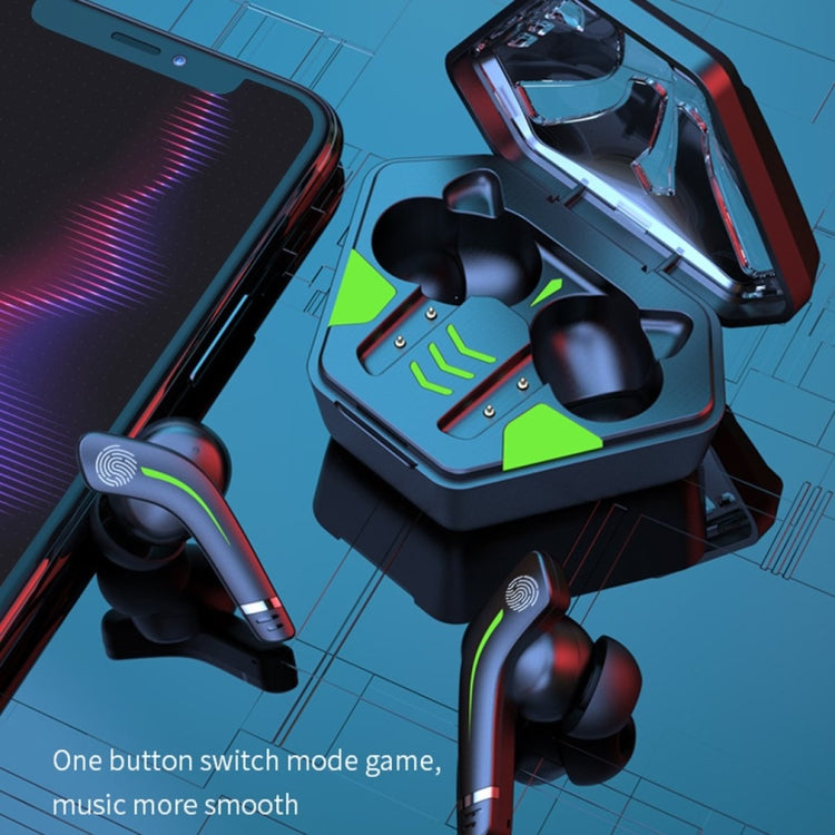 MD168 TWS Wireless Gaming Bluetooth Earphone(Black)