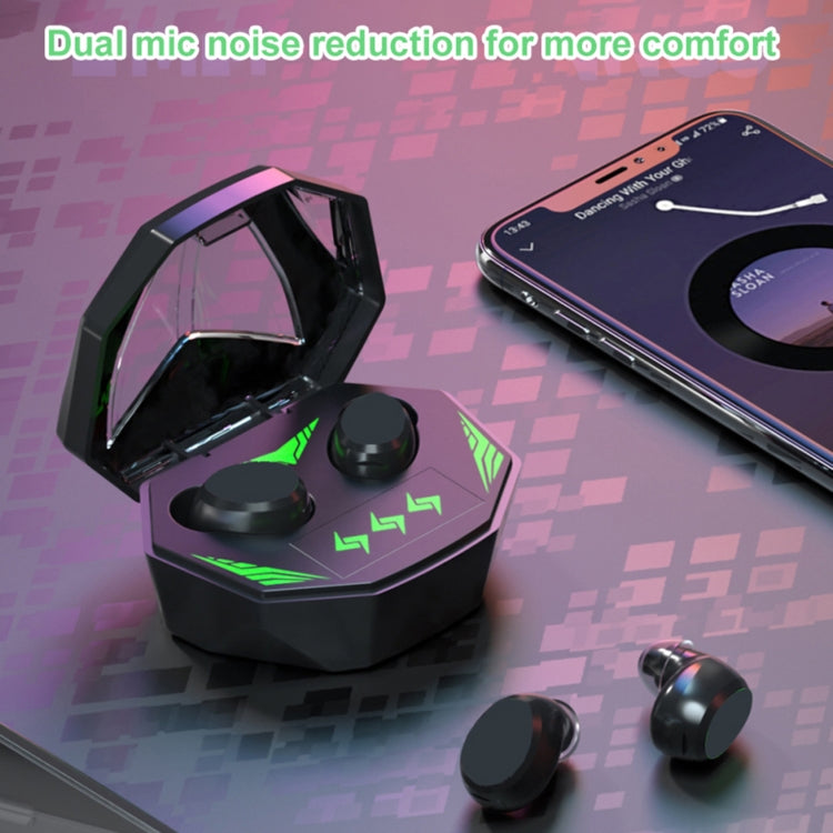 MD518 TWS Stereo Wireless Gaming Bluetooth Earphone(Black)