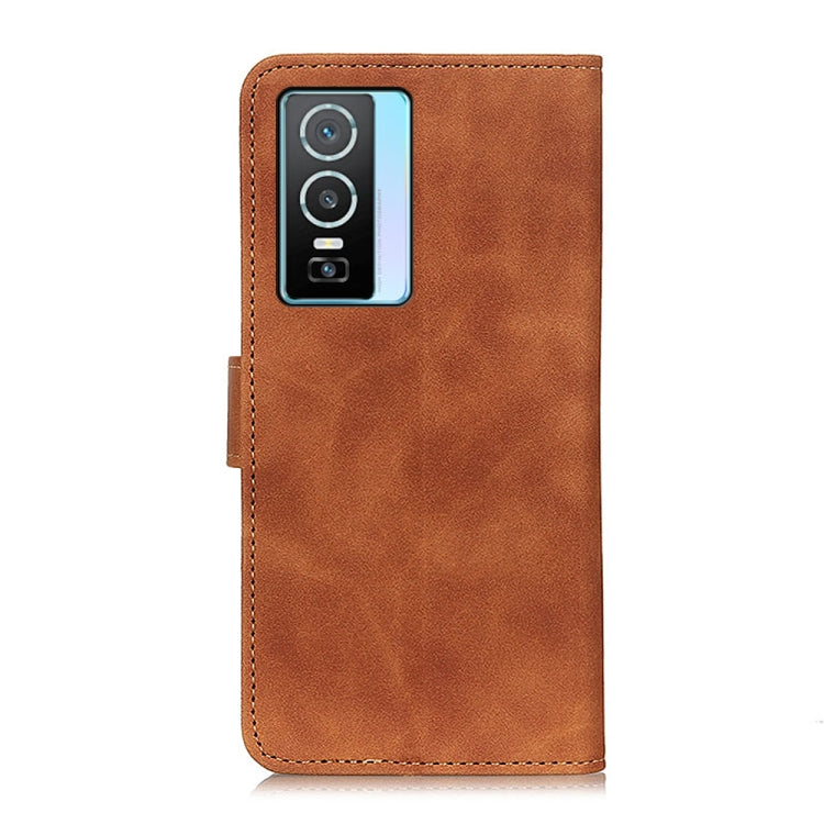 For vivo Y76 5G / Y76s 5G KHAZNEH Retro Texture Horizontal Flip Leather Phone Case