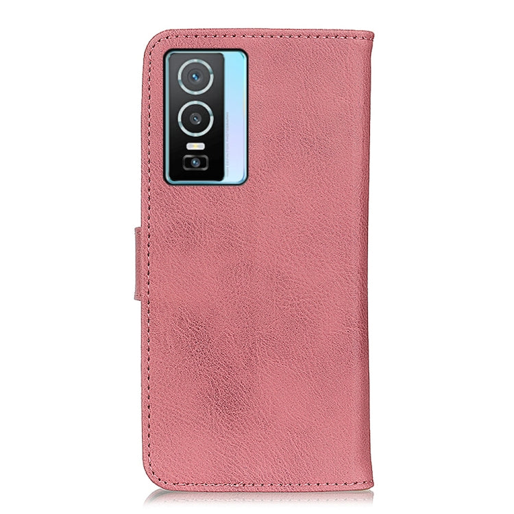 For vivo Y76 5G / Y76s 5G KHAZNEH Cowhide Texture Horizontal Flip Leather Phone Case