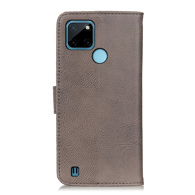 For OPPO Realme C21Y / C25Y KHAZNEH Cowhide Texture Horizontal Flip Leather Phone Case