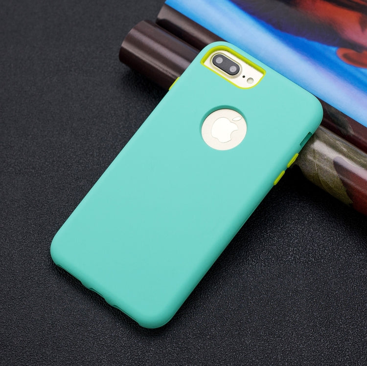 For iPhone 8 Plus / 7 Plus 3 in 1 Shockproof PC + Silicon Case