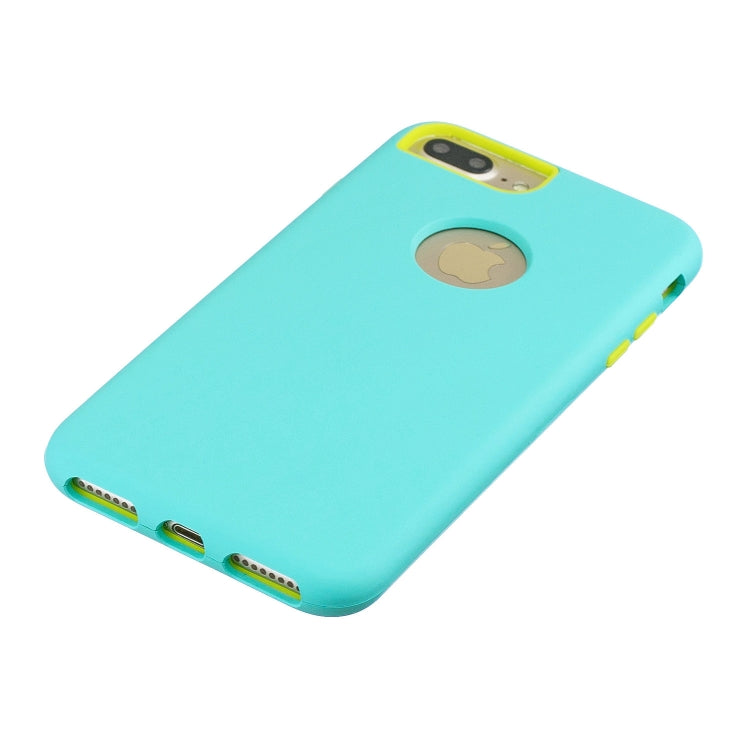 For iPhone 8 Plus / 7 Plus 3 in 1 Shockproof PC + Silicon Case