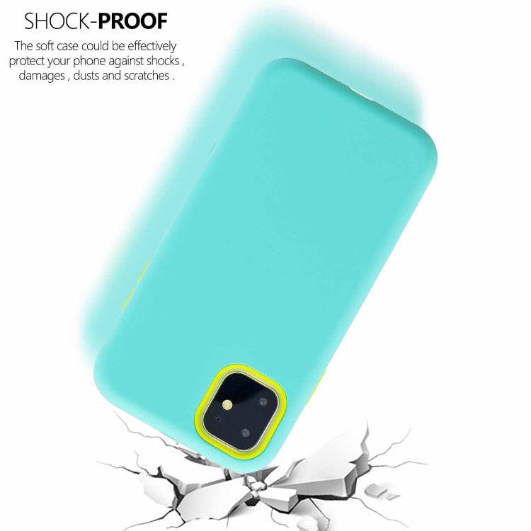 For iPhone 11 3 in 1 Shockproof PC + Silicon Case