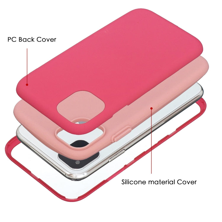 For iPhone 11 Pro Max For iPhone 11 Pro 3 in 1 Shockproof PC + Silicon Case
