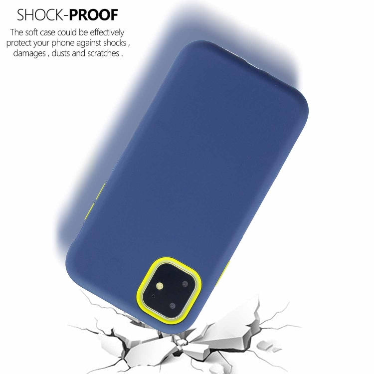 For iPhone 11 Pro Max 3 in 1 Shockproof PC + Silicon Case