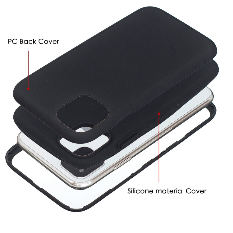 For iPhone 11 Pro Max 3 in 1 Shockproof PC + Silicon Case