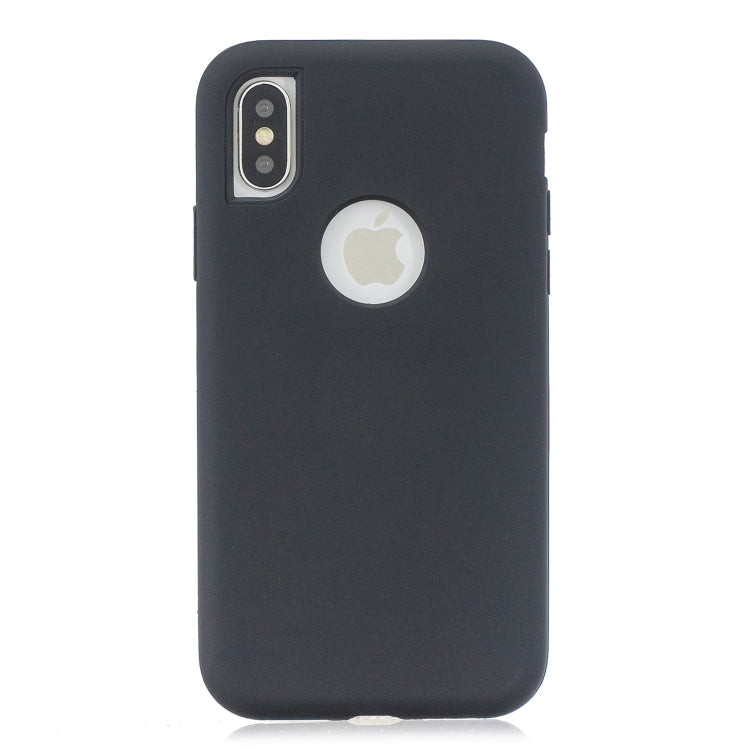 For iPhone X / XS 3 in 1 Shockproof PC + Silicon Case
