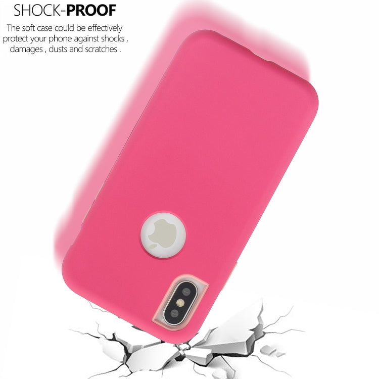 For iPhone XR 3 in 1 Shockproof PC + Silicon Case
