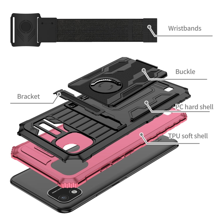 For OPPO Realme C20 Armor Wristband Phone Case