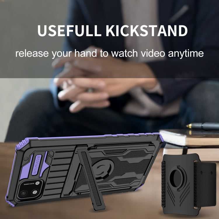 For OPPO Realme C20 Armor Wristband Phone Case