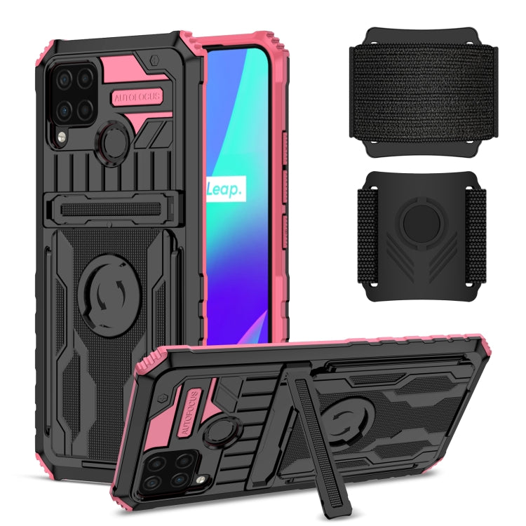 For OPPO Realme C15 Armor Wristband Phone Case