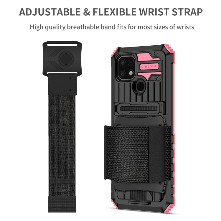 For OPPO Realme C21 Armor Wristband Phone Case