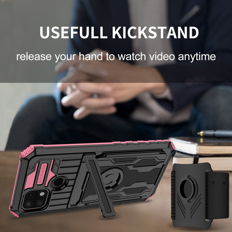 For OPPO Realme C21 Armor Wristband Phone Case