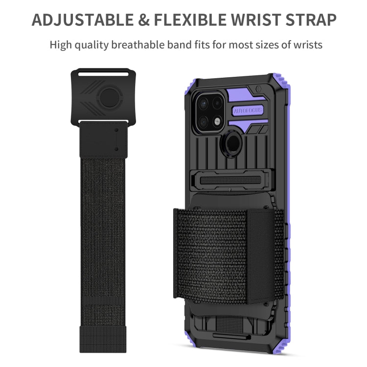 For OPPO Realme C21 Armor Wristband Phone Case