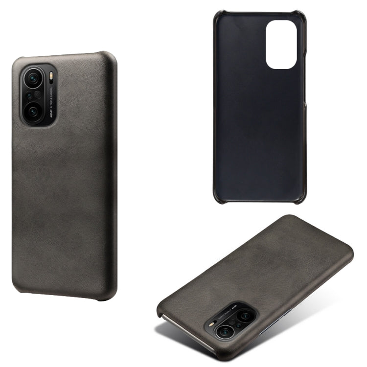 For Xiaomi Redmi K40 Calf Texture PC + PU Phone Case