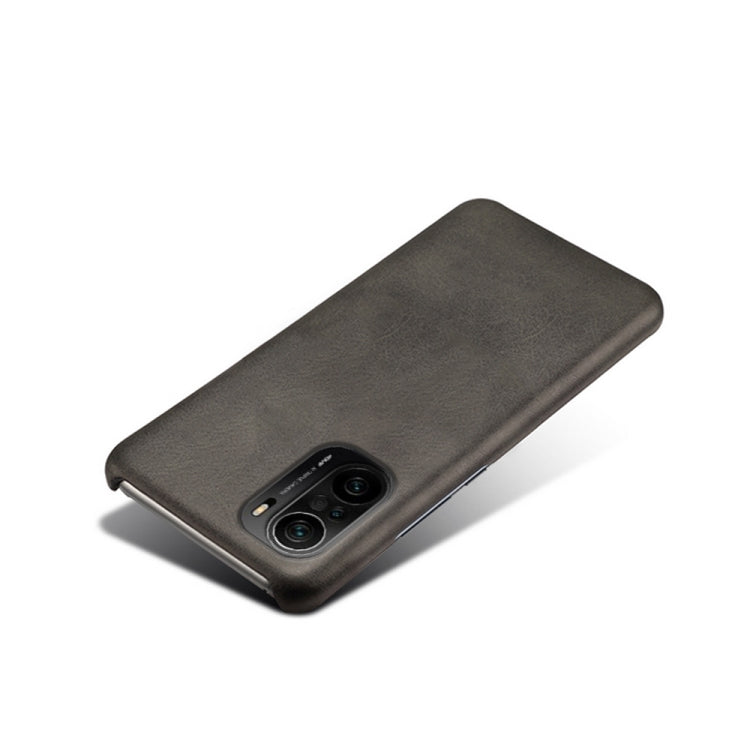 For Xiaomi Redmi K40 Calf Texture PC + PU Phone Case
