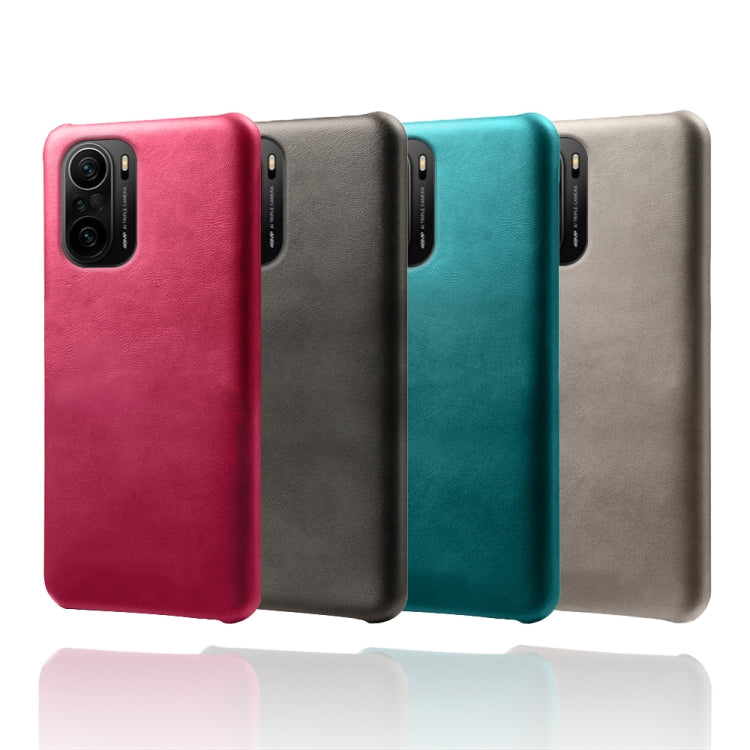 For Xiaomi Redmi K40 Calf Texture PC + PU Phone Case
