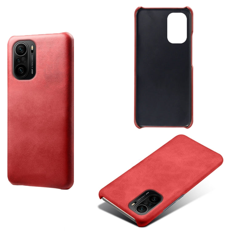 For Xiaomi Redmi K40 Calf Texture PC + PU Phone Case