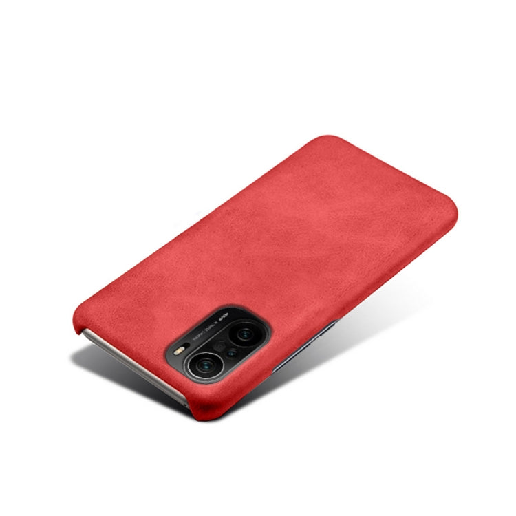 For Xiaomi Redmi K40 Calf Texture PC + PU Phone Case